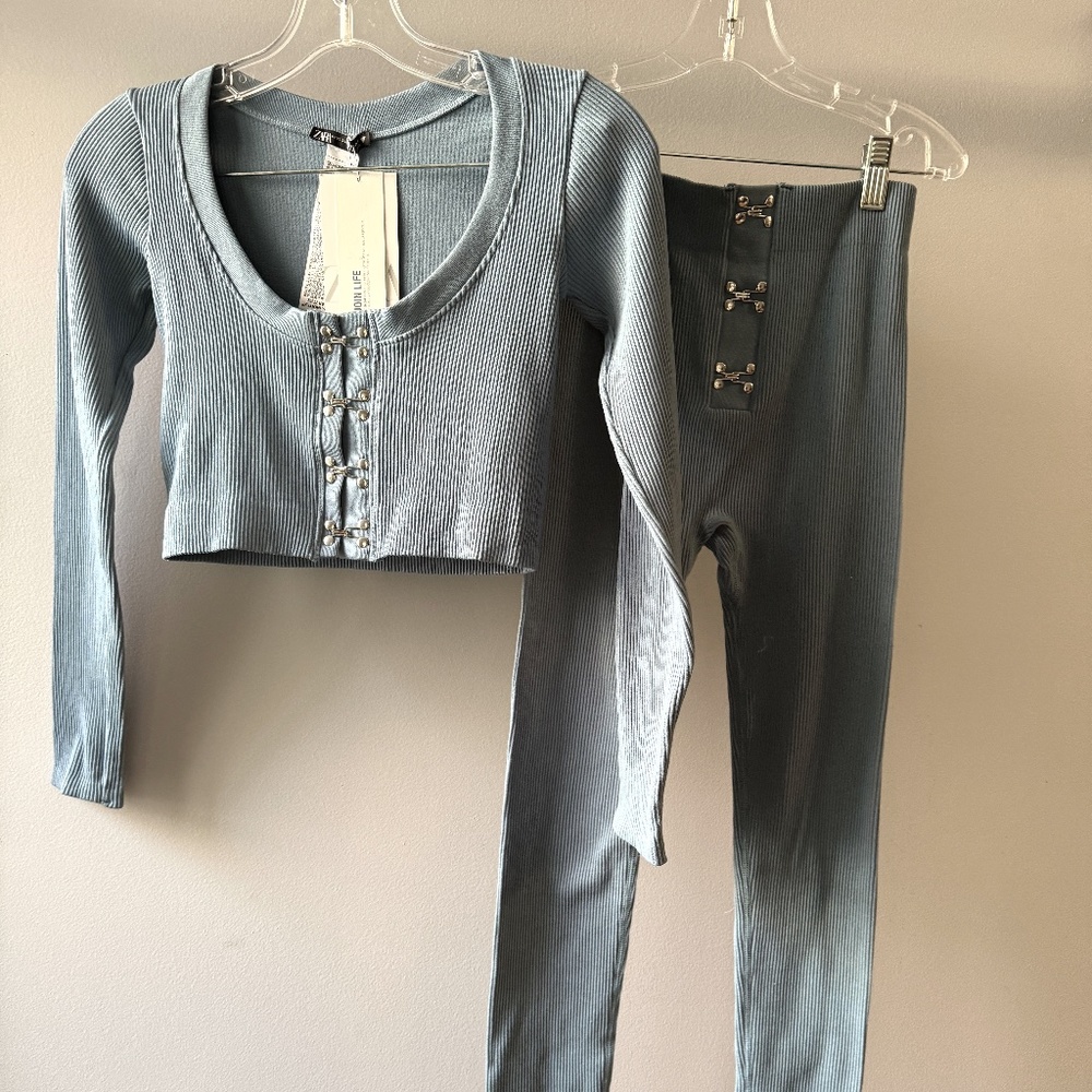 NWT Zara Ribbed Legging *NO TOP*